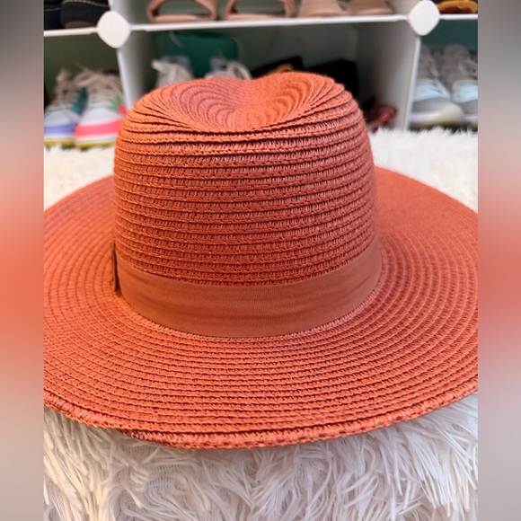 Elegant Orange Women's Sun Hat medium size - Picture 3 of 4
